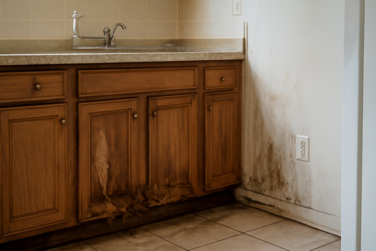 Cabinet Water Damage Repair