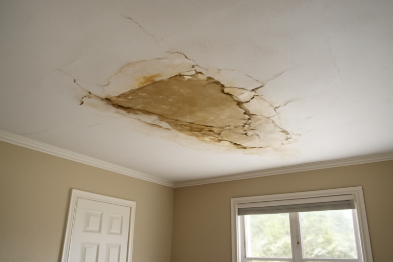 Ceiling Drywall Water Damage Restoration