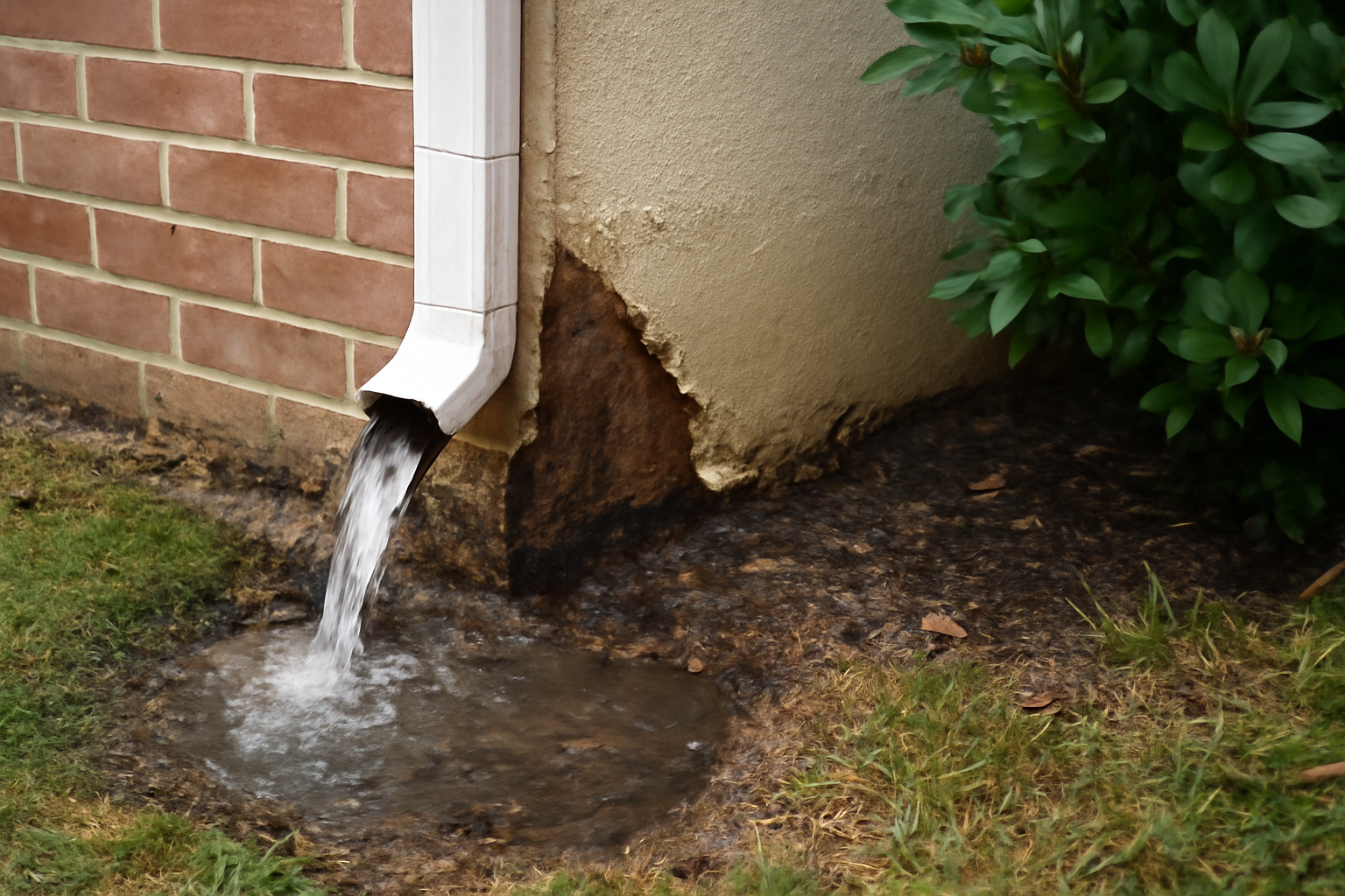 Downspout Failure Water Removal in Val Vista Lakes, AZ