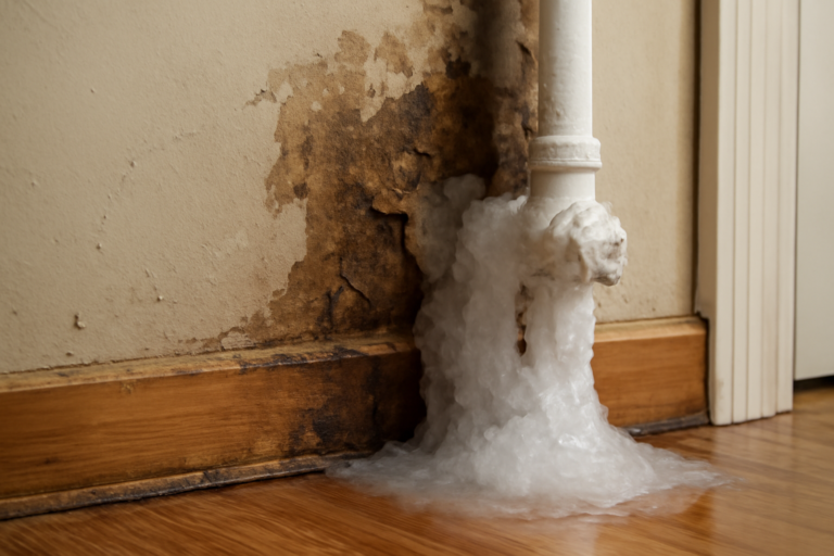 Frozen Pipe Water Removal