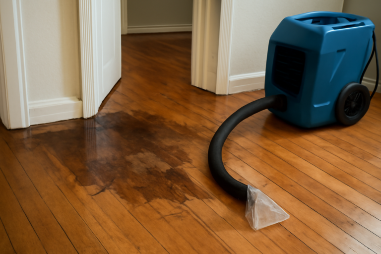 Hardwood Floor Water Extraction