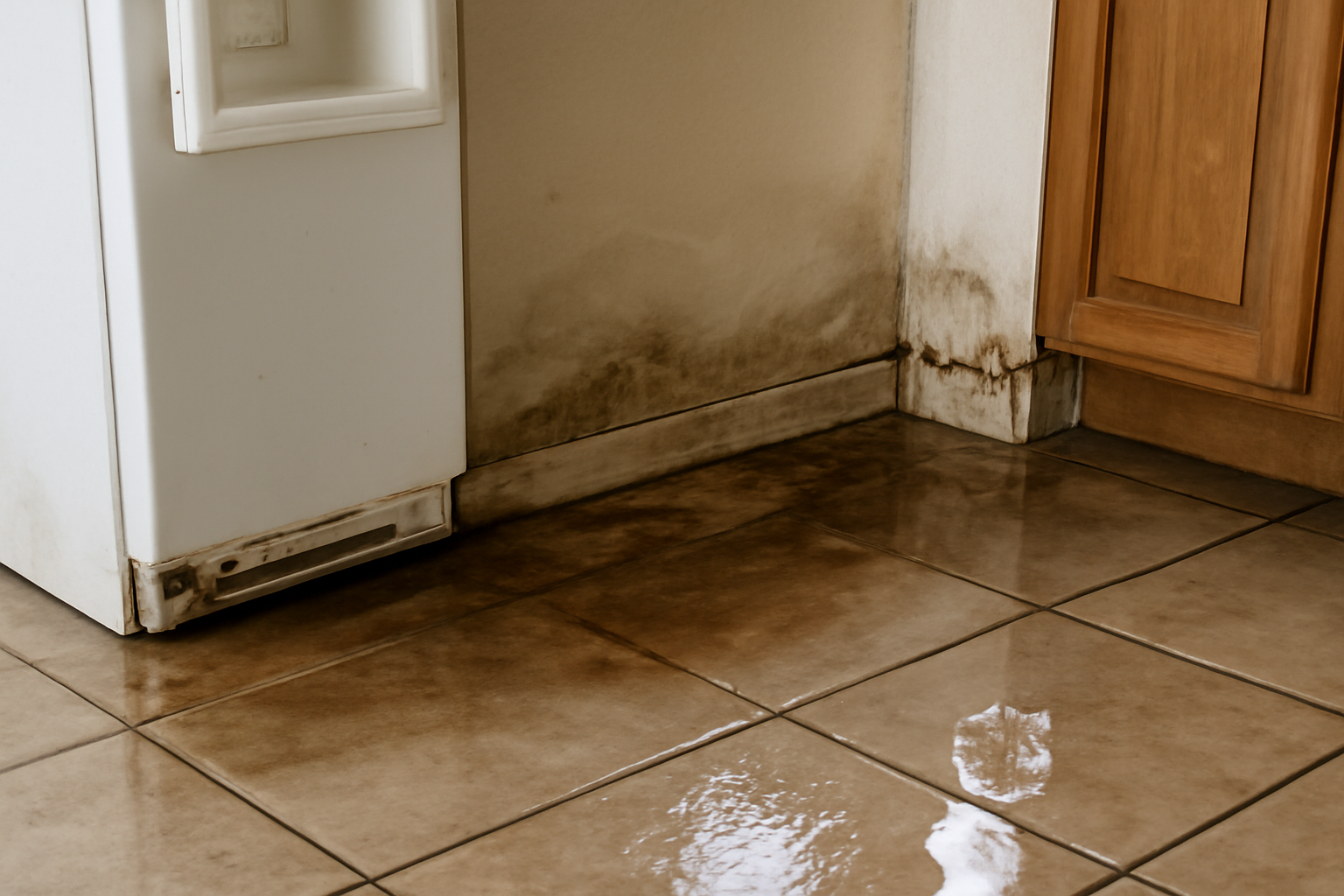 Ice Maker Line Leak Water Removal in Florence, AZ