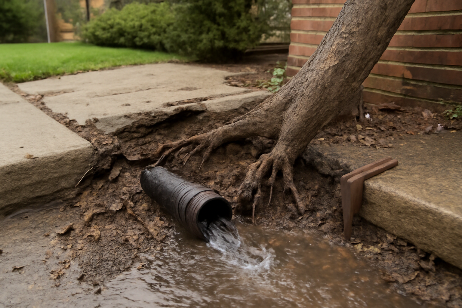 Tree Root Pipe Damage Water Removal in Val Vista Lakes, AZ