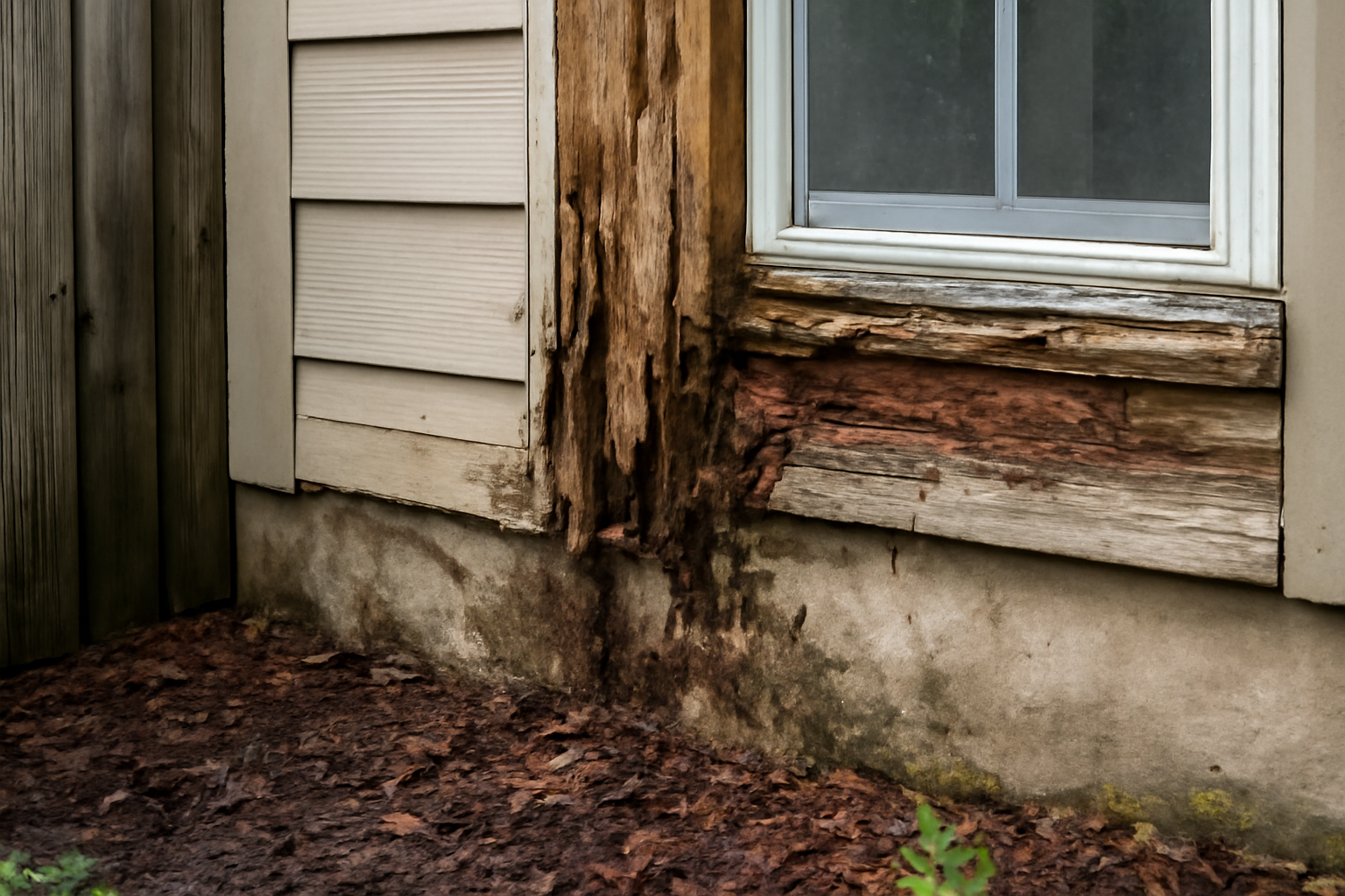Wood Trim Water Damage Restoration in Troon Village, AZ